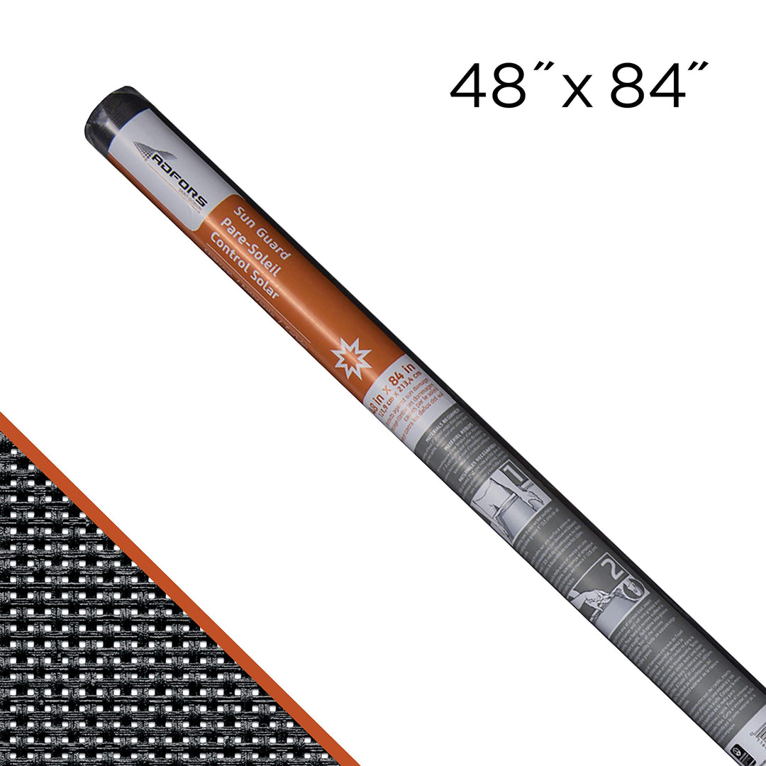 ADFORS Premium Solar Screen 48" x 84" Charcoal - Diamond Home USA