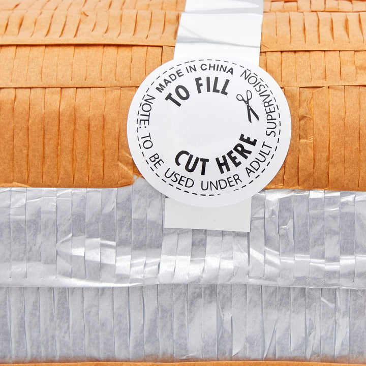 Pull String Treasure Chest Pinata For Kids Pirate Birthday Party Decorations - Diamond Home USA