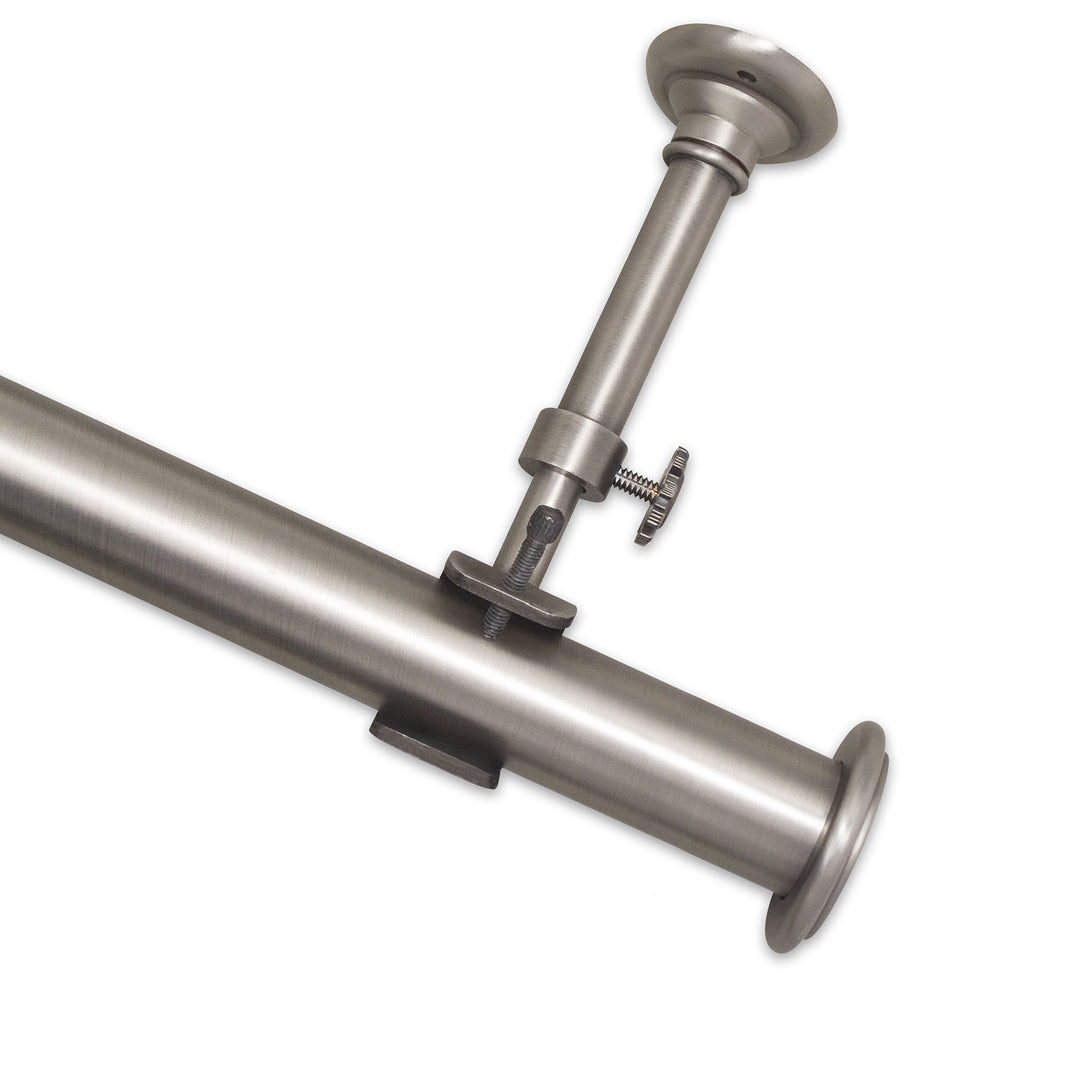 Source Global Aspire 54-100End Cap Curtain Rod Nickel