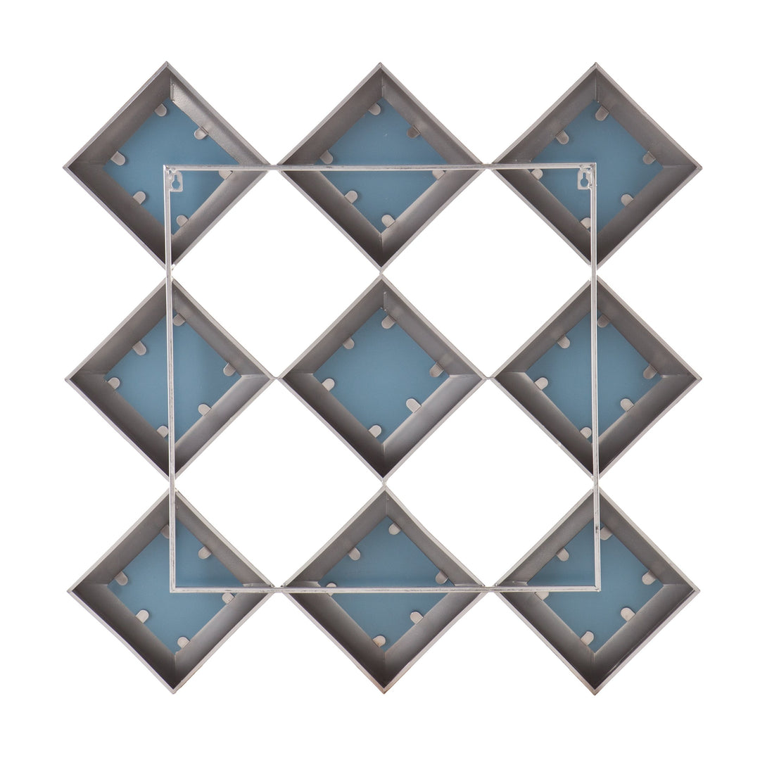 SEI Furniture Masada Mirrored Squares Wall Sculpture - Diamond Home USA