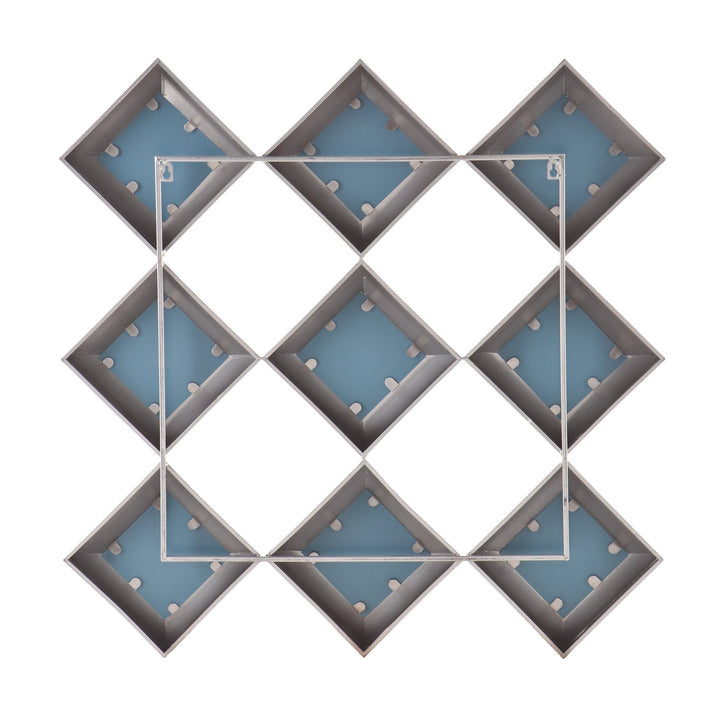 SEI Furniture Masada Mirrored Squares Wall Sculpture - Diamond Home USA