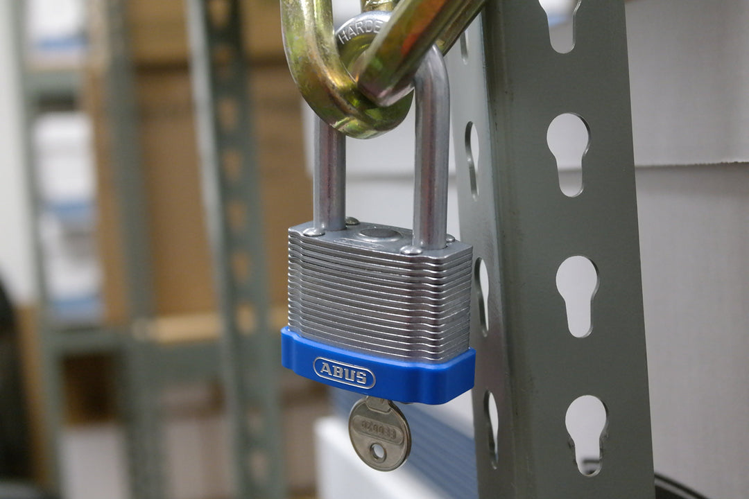 ABUS 41/40HB50 Yellow KAx3 19341 Laminated Steel Padlock 41 Series Body width: 1 - Diamond Home USA