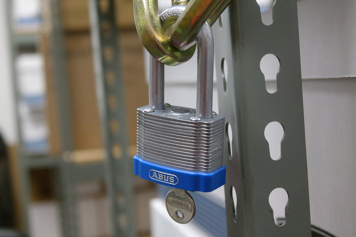 ABUS 41/40HB50 Yellow KAx3 19341 Laminated Steel Padlock 41 Series Body width: 1 - Diamond Home USA