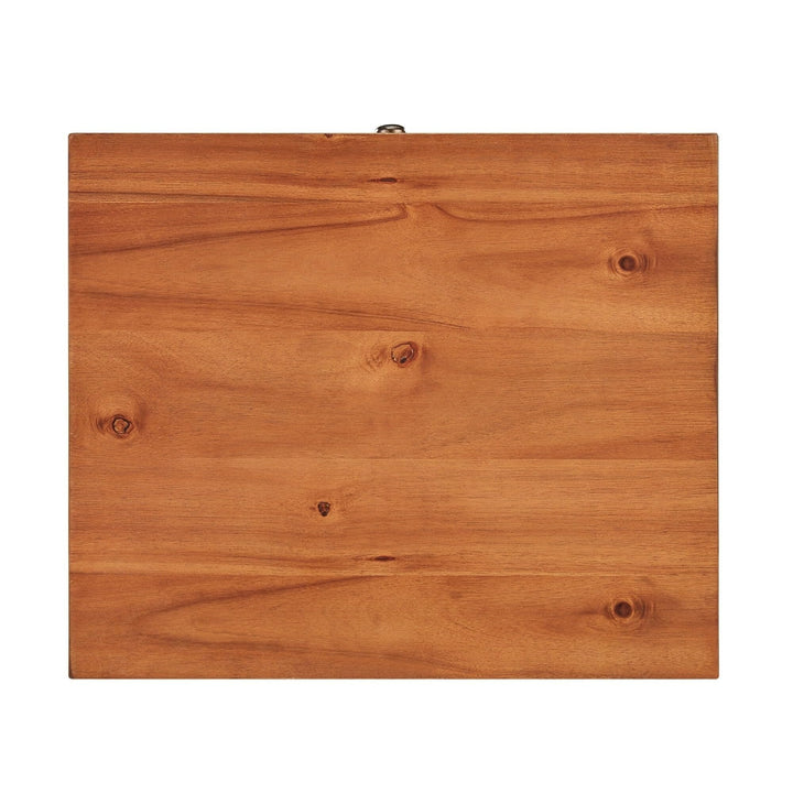 Inspire Q Aksel Wood 1-Drawer End Table by Modern Brown