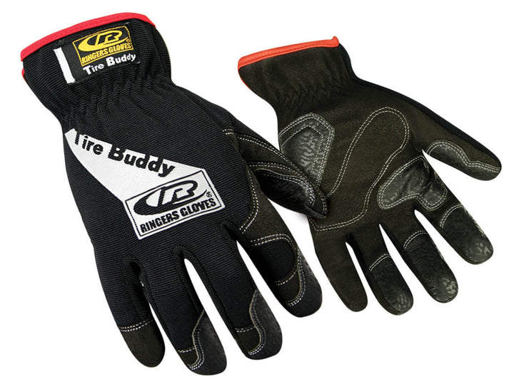 Ringers Gloves Tire Buddy Rubberized Clarino® Zeus fingers Black Large