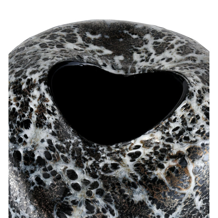 Vase Large Black Glass - Diamond Home USA