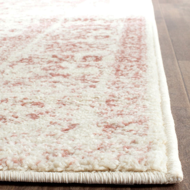 SAFAVIEH Adirondack Collection Area Rug - 6' Round Ivory & Rose Oriental - Diamond Home USA