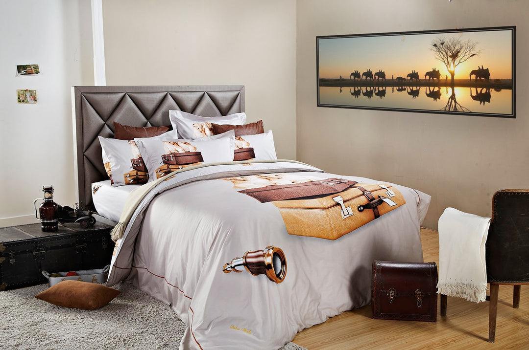 Dolce Mela DM484T 4-Piece Luxury Duvet Cover Set Twin - Diamond Home USA