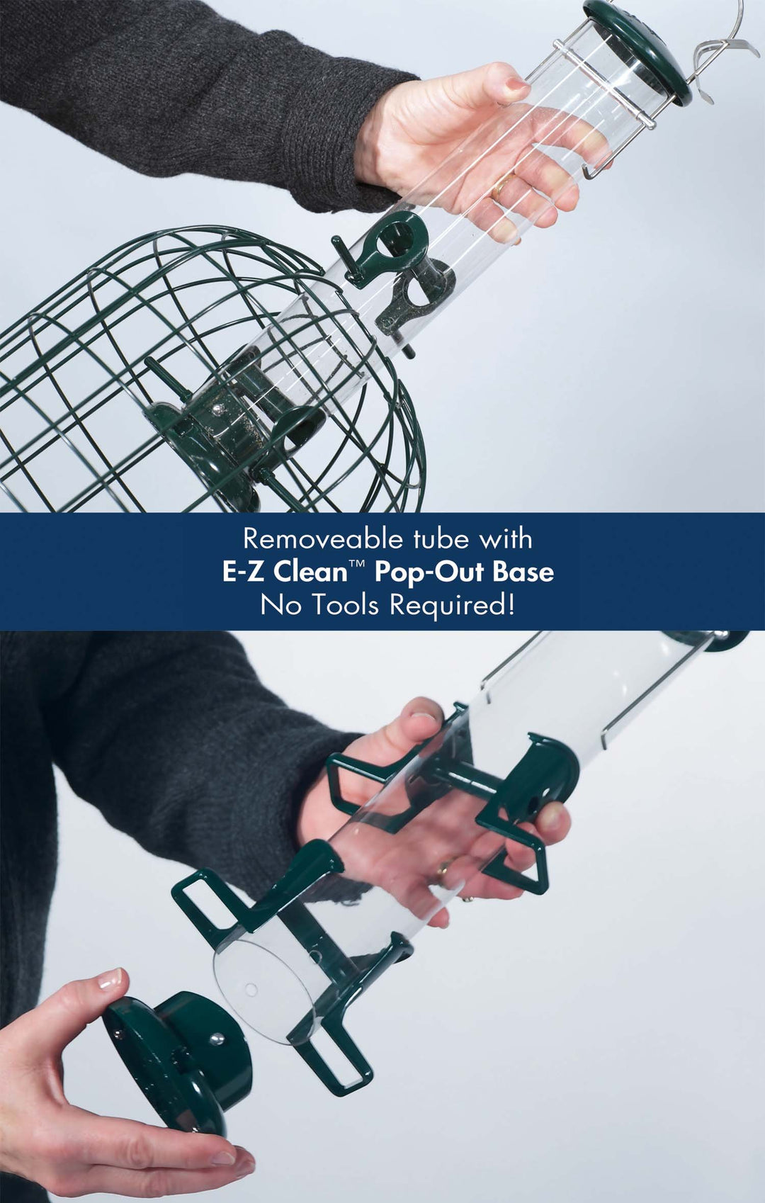 Audubon Squirrel Proof Caged Tube Type Bird Feeder Model NATUBE3 - Diamond Home USA