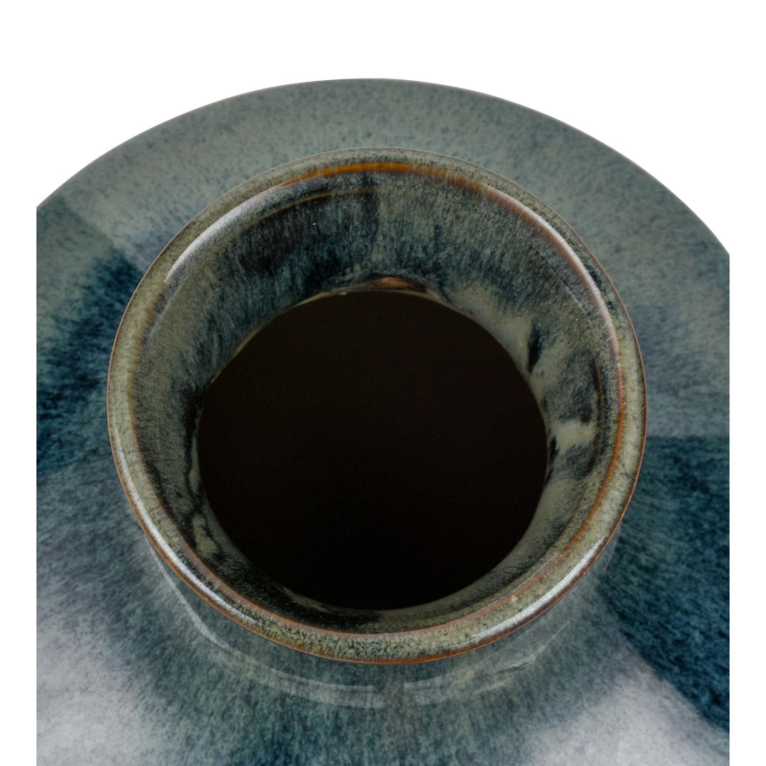 Vase Small Green Ceramic - Diamond Home USA