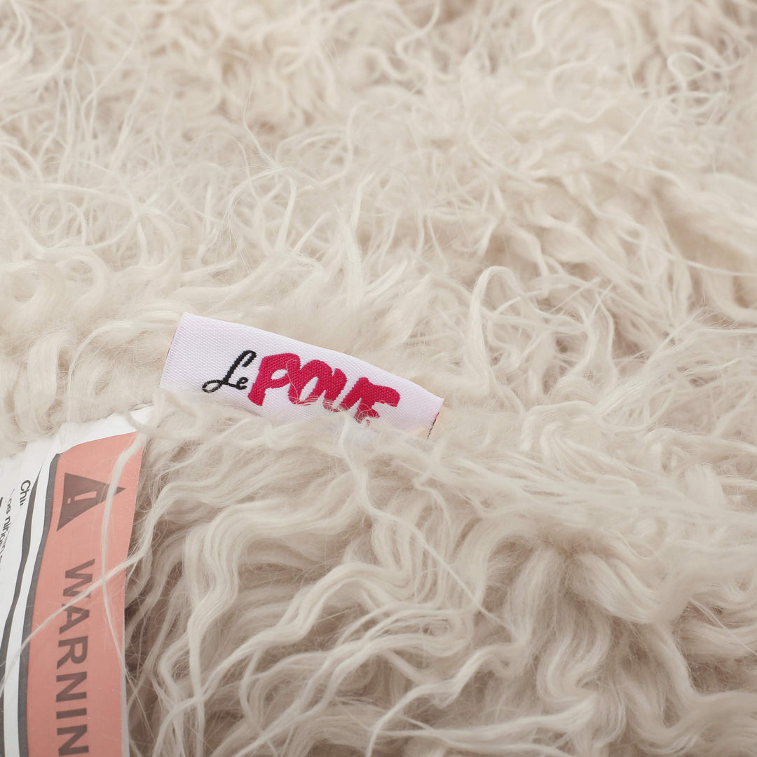 Christopher Knight Home Lycus 5 Ft Long Faux Fur Bean Bag Taupe - Diamond Home USA