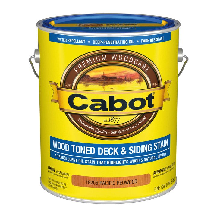 Cabot Wood Toned Stain + Sealer Low VOC Exterior Natural Wood Stain Pacific