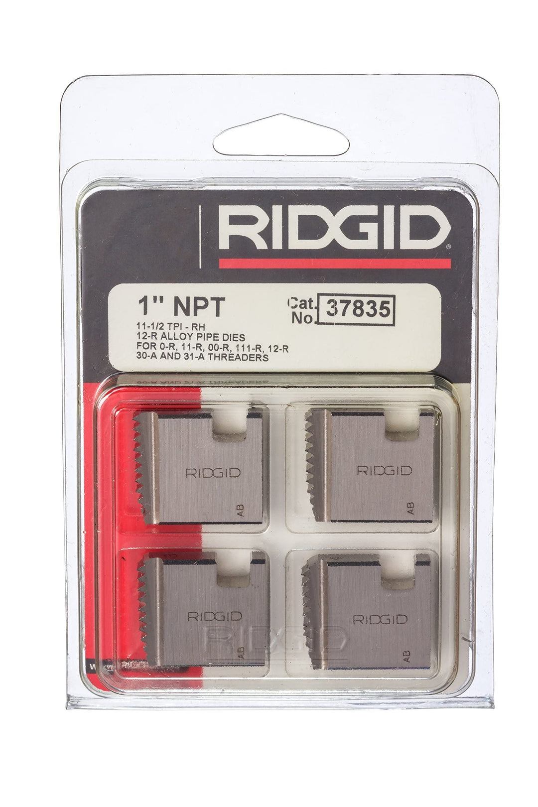 RIDGID 37835 Manual Threader Pipe Dies Right-Handed Alloy NPT Pipe Dies with - Diamond Home USA