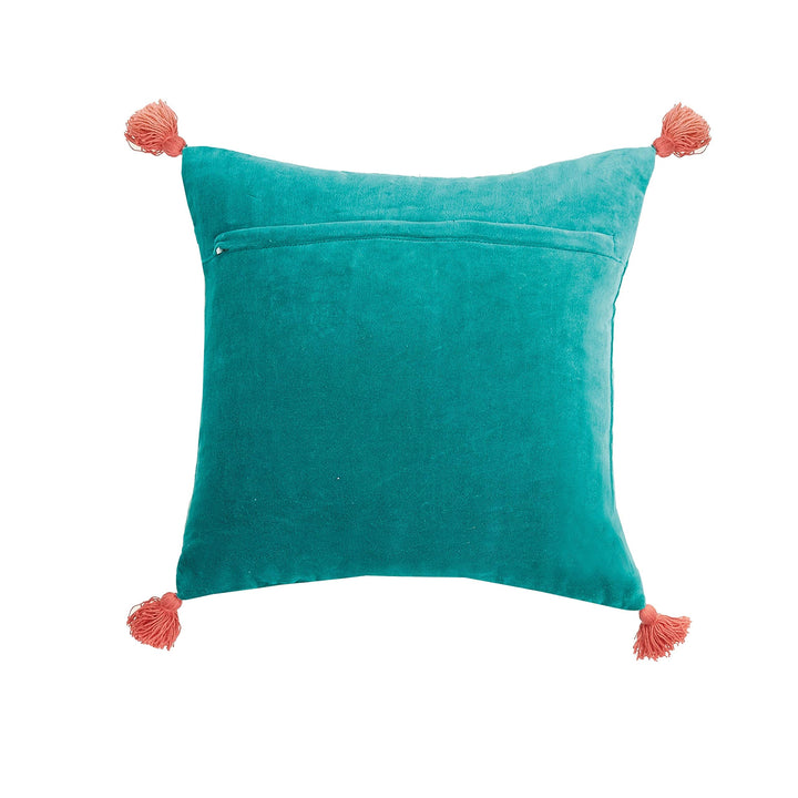 You Got This Tassels Embroidered Pillow Multi lor Motif Modern ntemporary