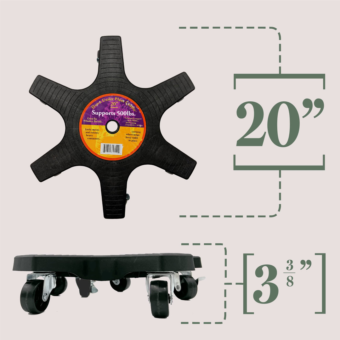 Bosmere S20410 Down Under Plant Caddie Heavy Duty Plant Stand with Wheels - Diamond Home USA