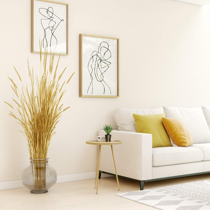 Round Accent Table Gold Mid-Century Modern Contemporary Metal Goldtone Finish - Diamond Home USA