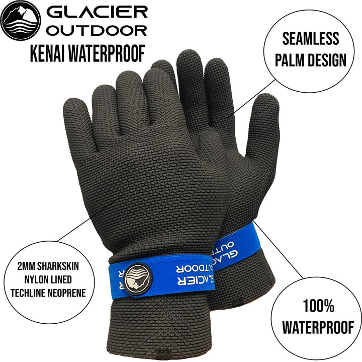 Glacier Glove Kenai Waterproof Full Finger Gloves Men and Women - Ideal - Diamond Home USA