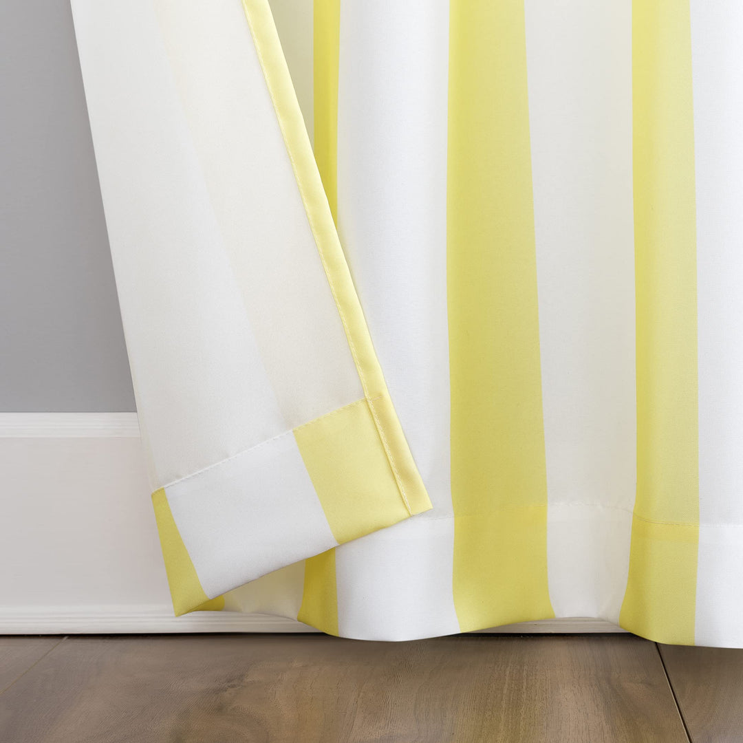 Sun Zero Valencia Cabana Stripe Indoor/ Outdoor Curtain Panel