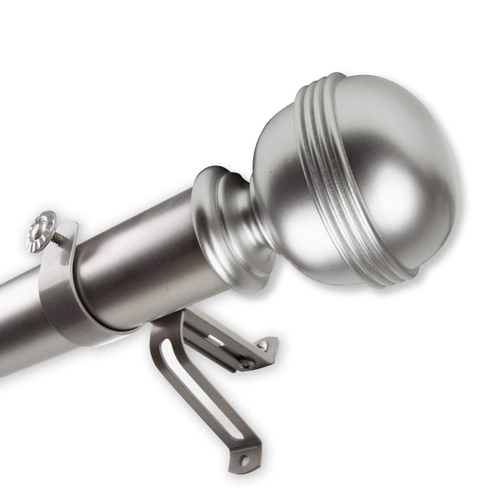 InStyleDesign Jupiter 1.5" Adjustable Curtain Rod 115 to 165 inches - Diamond Home USA