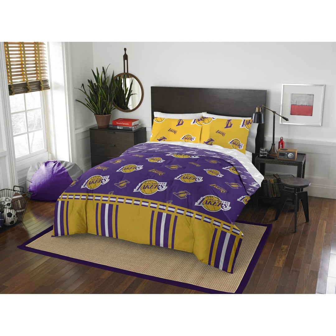 NBA Lakers Queen Bed in a Bag Complete Bedding Set #437541328