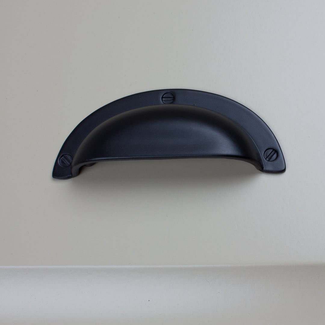 GlideRite Hardware 4158-MB-10 2.5 inch Cc Matte Black Bin Cabinet Pulls 10 Pack - Diamond Home USA