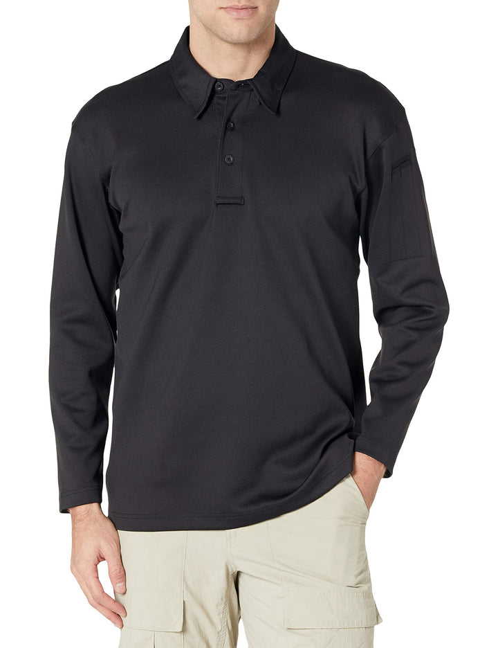 Propper I.C.E Men's Long Sleeve Performance Polo Shirt Black Medium