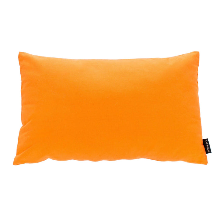 20-inch Orange Decorative Throw Pillow (Set of 2) Abstract Geometric Textured - Diamond Home USA