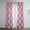 HPD Half Price Drapes Geometric Printed urtains 108 Inches Long Luxury otton 50 X 108 - Mecca Pink