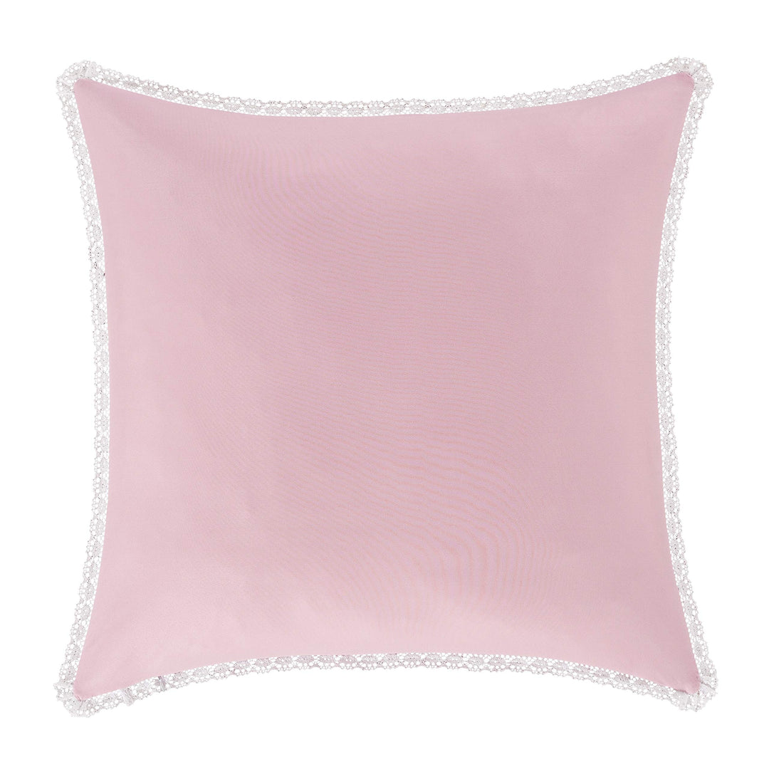 Rosemary Euro Sham Pink Floral Country Farmhouse Vintage Polyester Single - Diamond Home USA