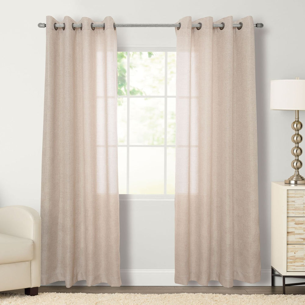 Miller Flynn Grommeted Window Curtain Panel 50 x 108 108 Inches - Diamond Home USA