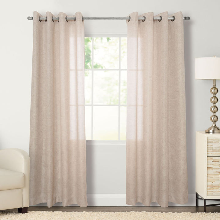 Miller Flynn Grommeted Window Curtain Panel 50 x 108 108 Inches - Diamond Home USA