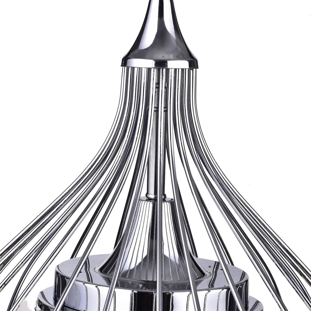Hong Kong Best New Zhu Yuan Lighting Co. Argo 3Light Chrome SemiFlush Mount - Diamond Home USA