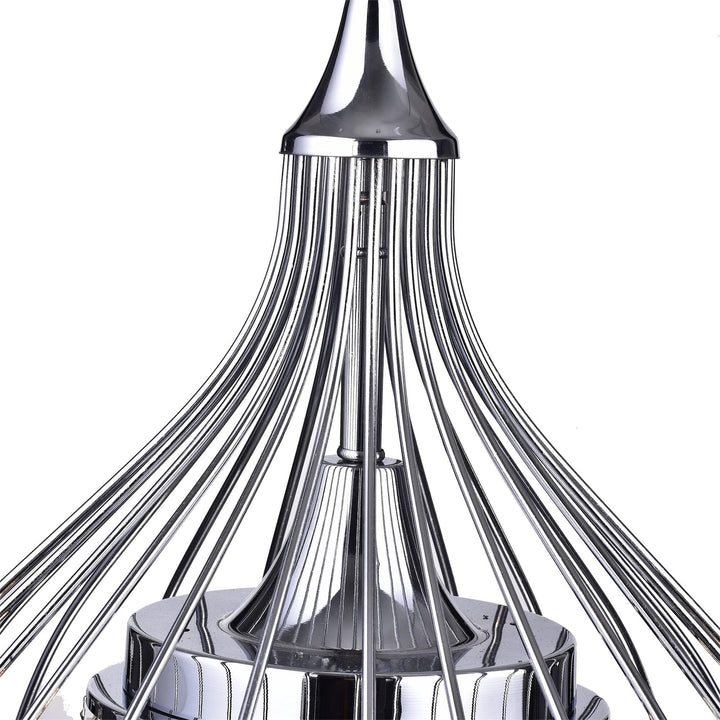 Hong Kong Best New Zhu Yuan Lighting Co. Argo 3Light Chrome SemiFlush Mount - Diamond Home USA