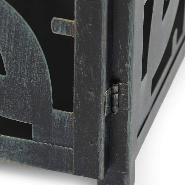 Christopher Knight Home Jenera Lantern Large Patina - Diamond Home USA