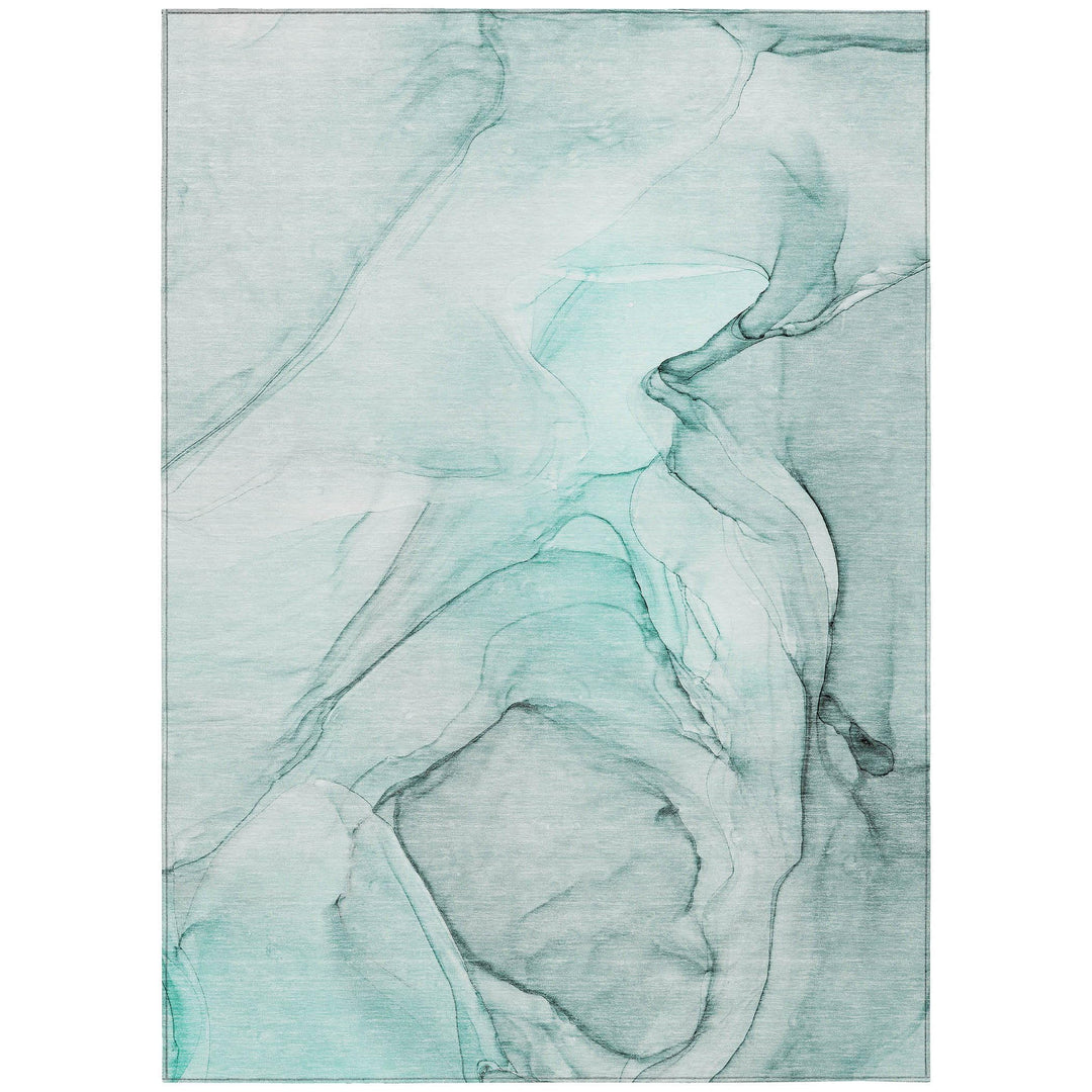 Addison Rugs Chantille ACN502 Teal 9' x 12 Indoor Outdoor Area Rug Easy Clean Teal - 9' x 12'