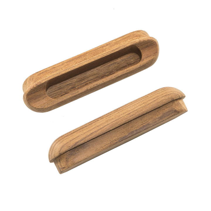 Teak Oblong Drawer Pull Brown Traditional Wood Natural Finish - Diamond Home USA