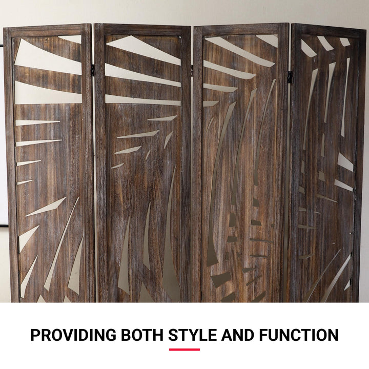Proman Products - Palm Spring Panel Wooden Room der Folding Screen Room - Diamond Home USA