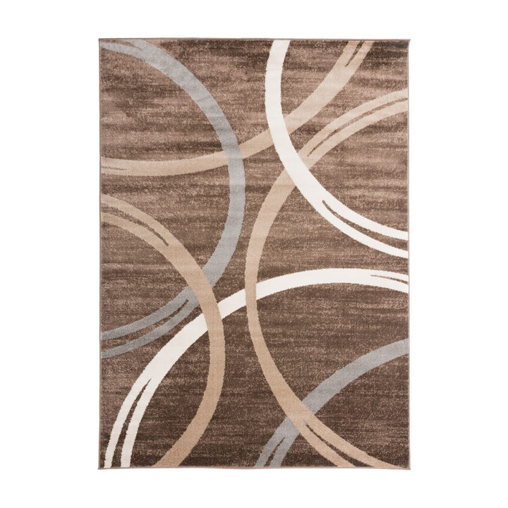Rugshop Contemporary Abstract Circles Design Area Rug