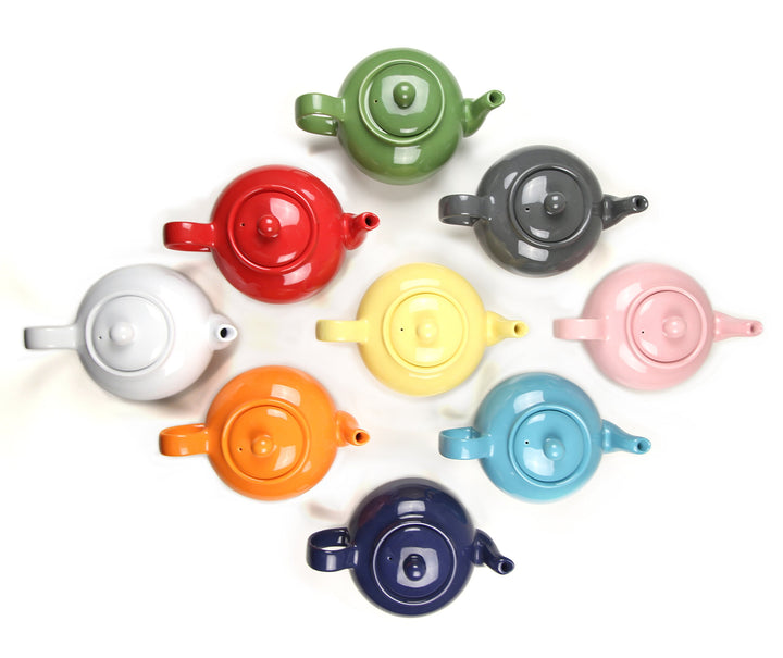 RSVP Large Stoneware 6-Cup Teapot Blue - Diamond Home USA