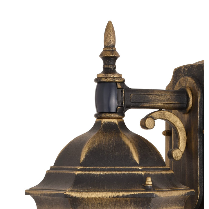 Weathered Bronze Motion Sensor Dusk to Dawn Traditional Outdoor Wall Light - Diamond Home USA