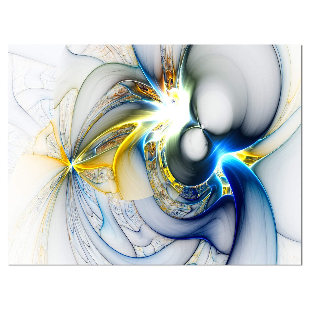 DESIGN ART Designart 'Shining Multi-Colored Plasma' Abstract Wall Art Canvas 32 in. wide x 16 in. high - Diamond Home USA
