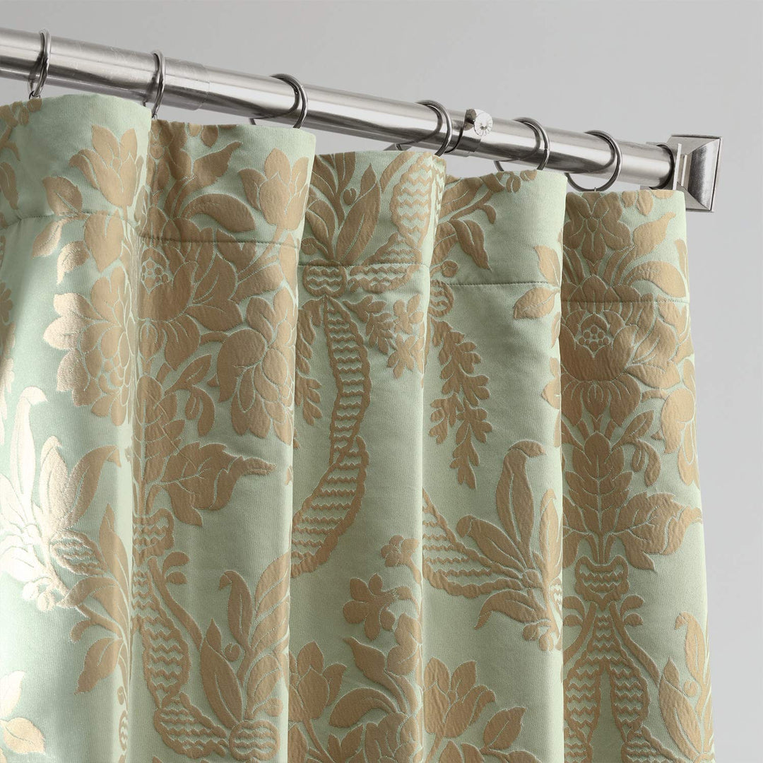 HPD Half Price Drapes Designer Damask Curtains for Room Decoration 96 Inches - Diamond Home USA
