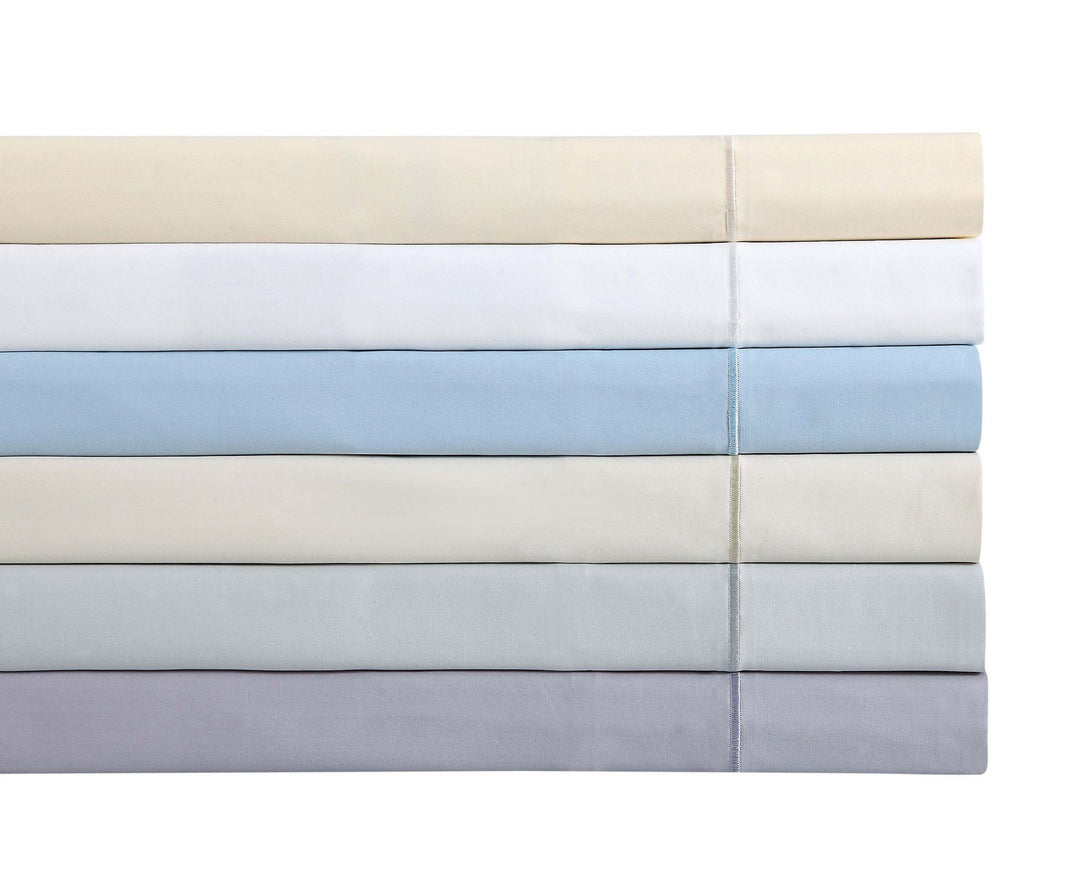 Charisma 310 Thread Count Classic Solid Cotton Sateen Queen Sheet Set Bright - Diamond Home USA