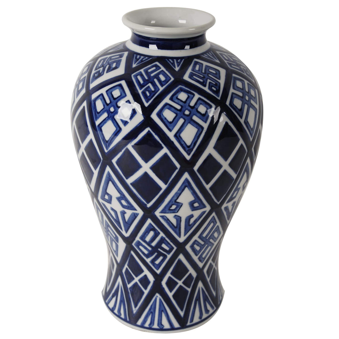 Blue Ceramic Decorative Vase