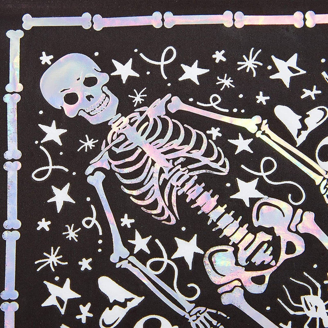 Spooky Central Skeleton Coffin Halloween Napkins (6.5 In 50 Pack) - Diamond Home USA