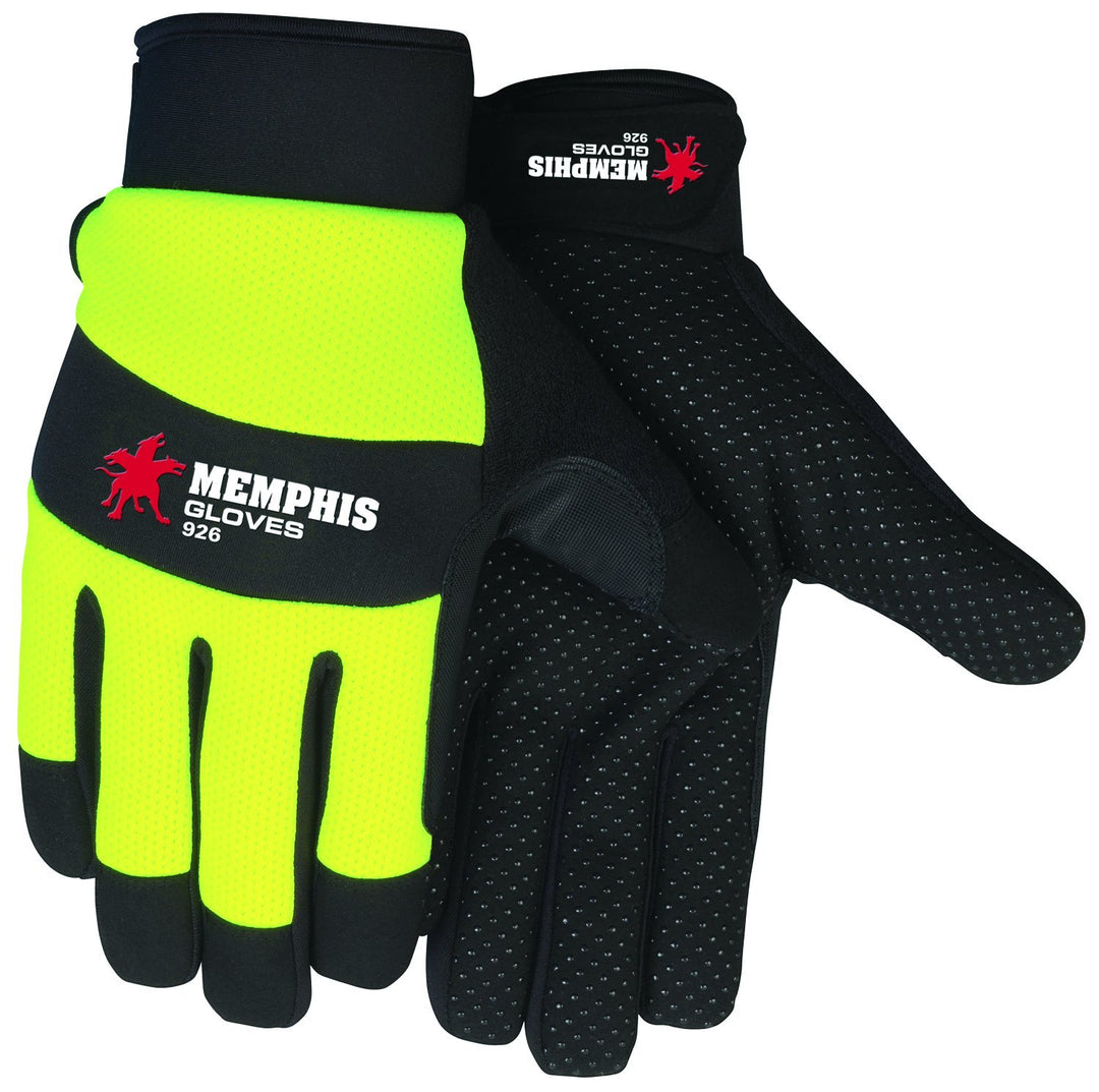 MCR Safety 926XL Memphis Multi-Task Style Gloves Synthetic Leather Palm with PVC