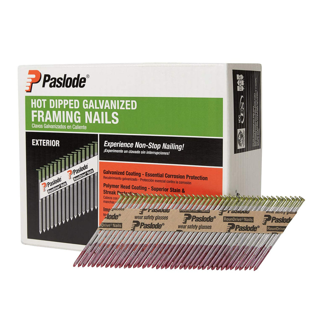 Paslode Hot Dipped Galvanized 30 Degree RounDrive Framing Nails - Frame Nails