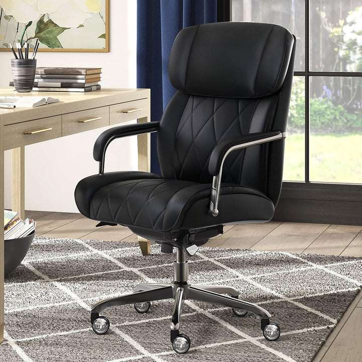 La-Z-Boy Sutherland Ergonomic Faux Leather Swivel Computer and Desk Chair