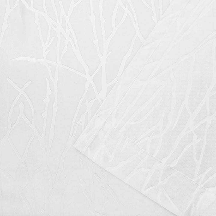 Exclusive Home Edinburgh Sheer Branch Burnout Grommet Top Curtain Panel Pair 52x108