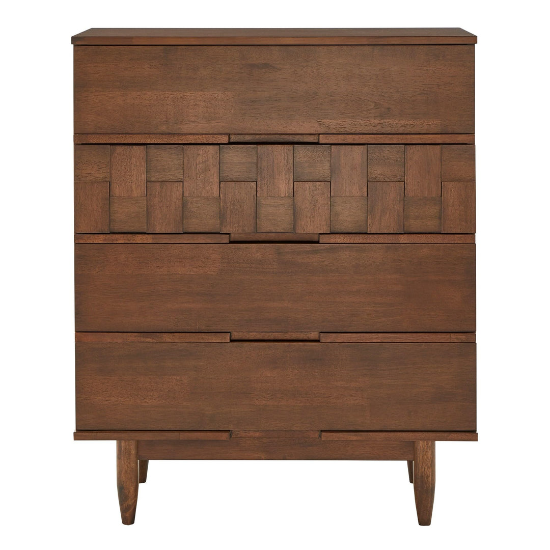 Inspire Q Kieran Mid-Century Wood 4-Drawer CST by Modern - Diamond Home USA